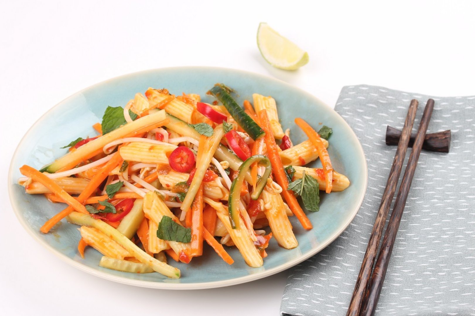 Pastasalade met een Oosterse twist